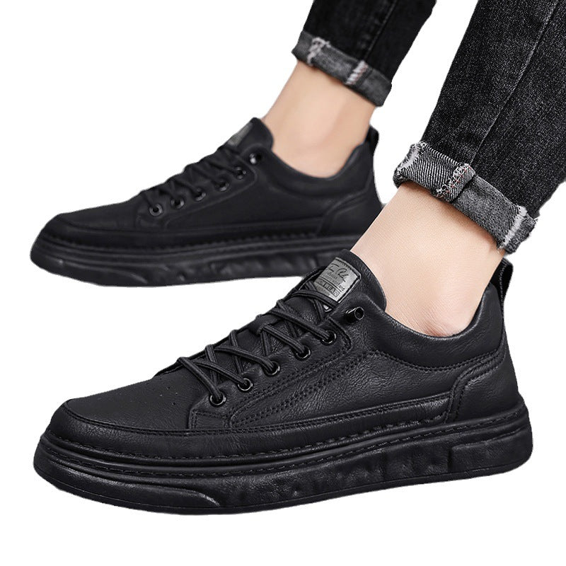 Men's Breathable Slip-On Sneakers - Soft Sole Skateboard Casual Shoes 0