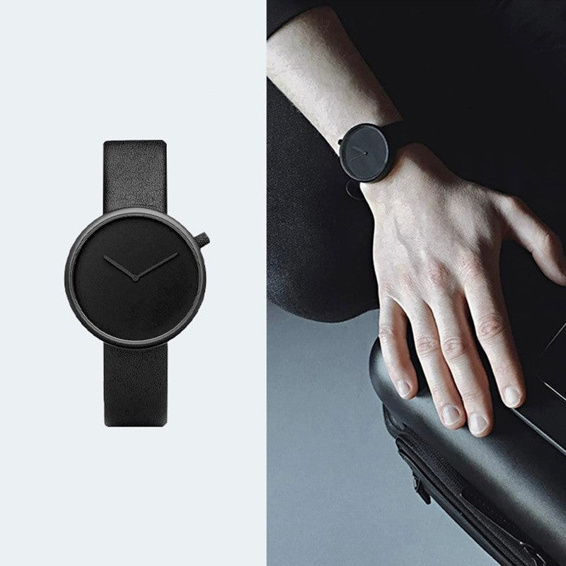Unisex Minimalist Quartz Watch - Waterproof PU Strap Watch Unisex Watches
