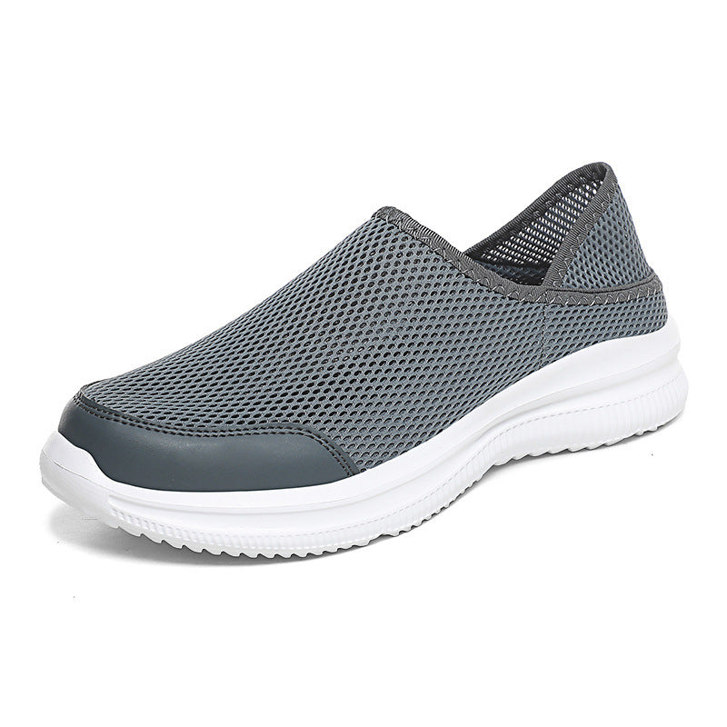 Men's Breathable Mesh Slip-On Shoes - Lightweight Casual Sneakers Men's Shoes