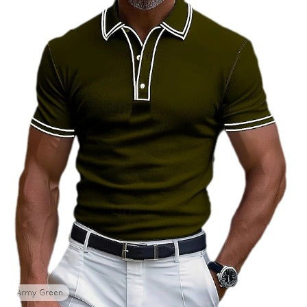 Men's Modal Polo Shirt - Business Casual Lapel Tee Men's Polo Shirts