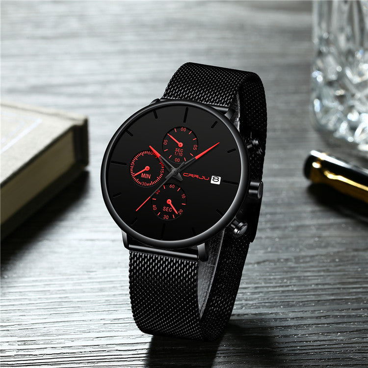 Men's Multi-Eye Quartz Watch - Japanese Movement Casual Watch Men's Watches